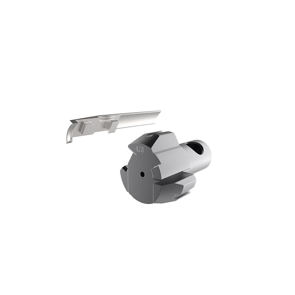 [10110-10096-R378] Bolt Head & Extractor, M3 M9G2 (Right, 0.378")